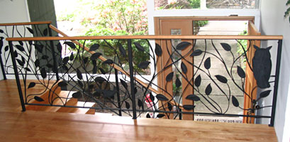 leafy vines with birds